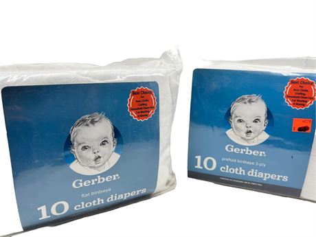 Gerber Packages of Cloth Diapers