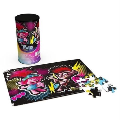 Case of 12 - Trolls World Tour 48-Piece Jigsaw Puzzle in Tube