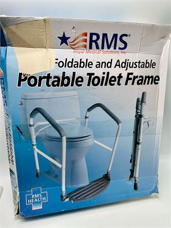 Fully Foldable and Adjustable Portable Toilet Frame