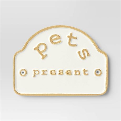 “Pets Present” Ceramic Wall Sign - Smith & Hawken™