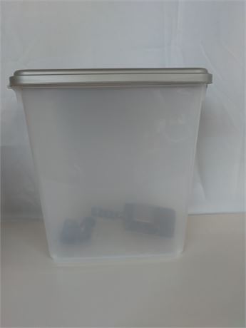 Food Storage Container with Scoop and Wheels