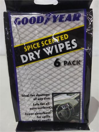 Good Year Spice Scented Dry Wipes- 3 6 Packs
