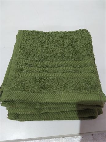 Mainstay 4 Piece Wash Cloth Set-Naples Green