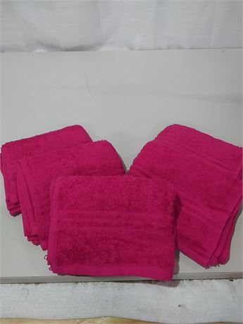Mainstay 5 Piece Hand Towel Set- Fuchsia Supreme