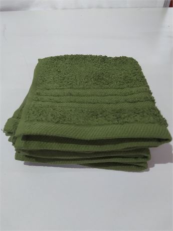 Mainstay 4 Piece Wash Cloth Set-Naples Green