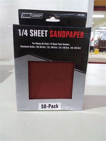 Tool Shop 1/4 Sheet Sandpaper