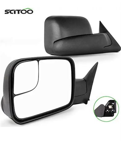 SCITOO Towing Mirrors w/Support Brackets