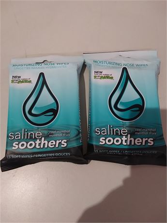 BoogieWipes Saline Soothers Moisturizing Nose Wipes - Set of 2 Packs