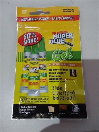 The Original Super Glue Gel-3 Pack