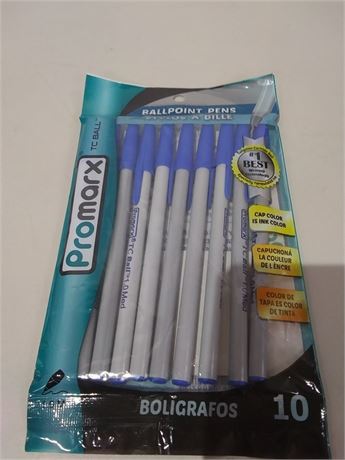 Promax TC Ball Ballpoint Pens- 10 Pack