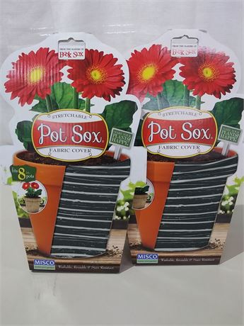 Misco Stretchable Pot Sox Fabric Cover-Set of 2