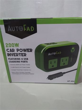 Auto Fad 200W Car Power Inverter
