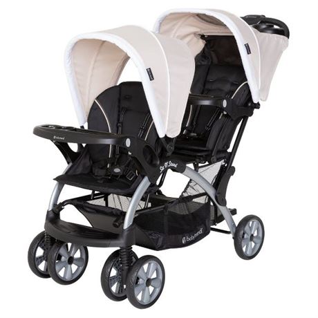 Babytrend Sit N' Stand Double Stoller-Modern Khaki