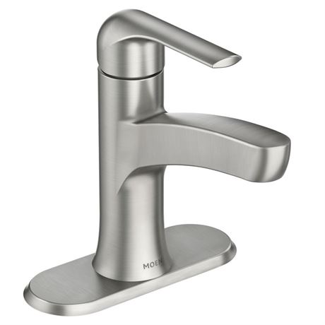 Moen 84565SRN Tilson One-Handle Lavatory Faucet, Spot Resist Brushed Nickel