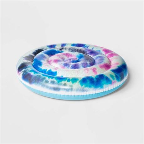Sun Squad Inflatable Tye-Dye Round Float (4.5 feet Diameter)