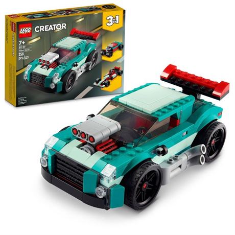 Lego Creator 3-in-1 Street Racer Kit, 258 pieces (31127)