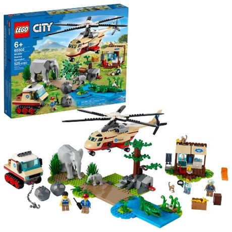 LEGO City Wildlife Rescue Operation 60302 Building Kit (525 pcs)
