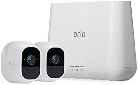 Arlo Pro 2, 2 Wire-Free HD Security Camera Kit (1080p HD, Indoor/Outdoor)