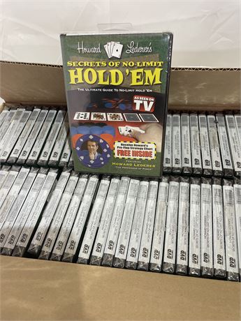 Case Pack of 73 DVDs of "Secrets of No-Limit Hold "Em"