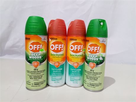 OFF! Insect Repellent (Backyard & Deep Woods) - 4 pack
