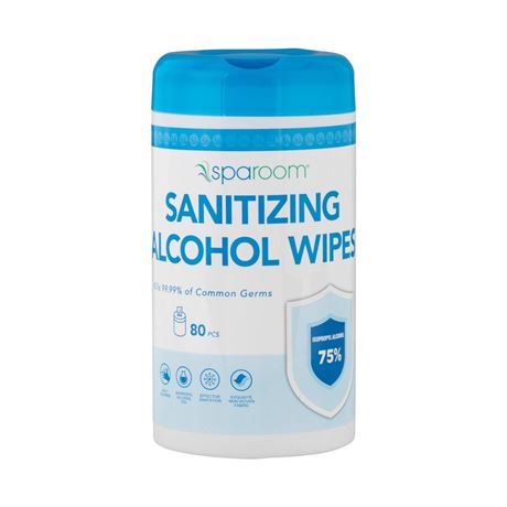 Sanitizing Alcohol Wipes 80 Pcs, 4 pack