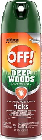 Set of 3 - OFF! Deep Woods Tick Repellent - 6oz