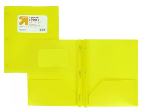 Set of 13 - Plastic Folder with Prongs 2 Pocket  - up&up