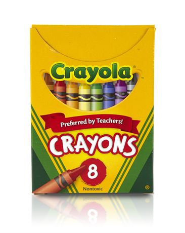 Set of 12- Crayola Classic Color Crayons, Tuck Box, 8 Colors