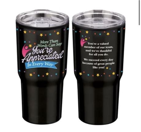 Set of 2 - Inspirational Timber Insulated Stainless-Steel Travel Tumbler 20-Oz