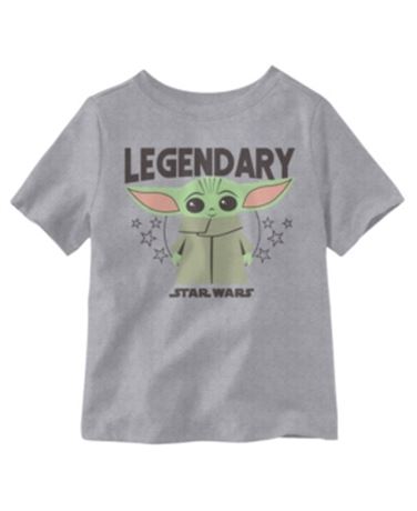 Legendary Star Wars Short Sleeve Little Boys T-shirt - Heather Gray, 5