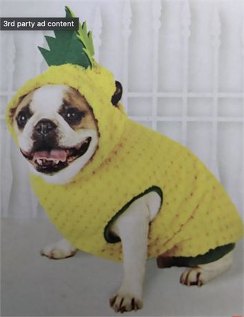 Hyde and Eek! Boutique Pet Pineapple Costume - XL