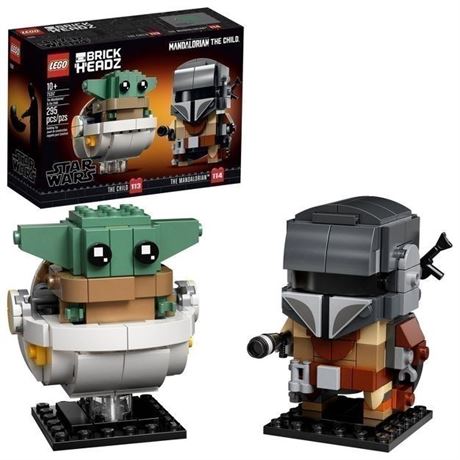 Set of 4 - LEGO BrickHeadz Star Wars The Mandalorian & The Child 75317
