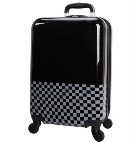 Crckt Kids' Hardside Carry On Spinner Suitcase - Black/Gray