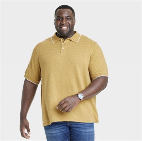 Men's Big & Tall Regular Fit Short Sleeve 4XL Polo Shirt 👕