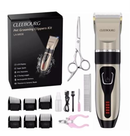 CLEEBOURG Pet Grooming Clippers Kit
