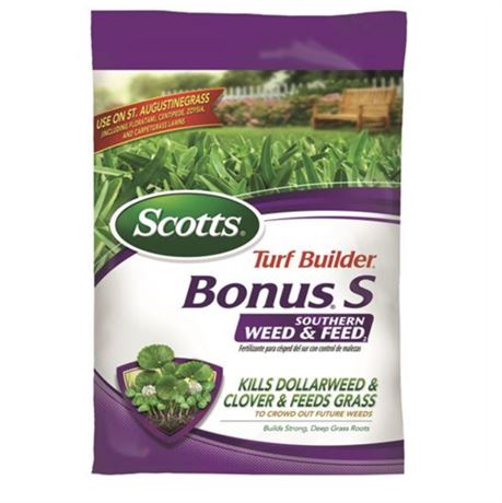 🌾 Scotts 5000 Sq Ft Turf Builder Bonus Southern Weed and Feed Fertilizer