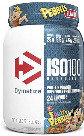 Dymatize ISO100 Hydrolyzed 100 Whey Protein Isolate Fruity Pebbles (1.6 Lbs.)