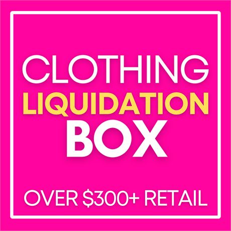 Clothing Liquidation Box $300+ Retail Value