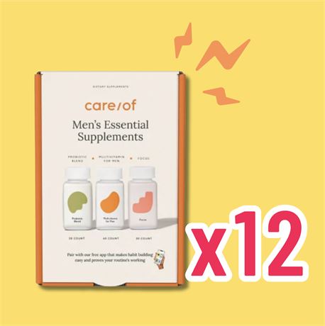 Case of 12 Care/of Men’s Essentials Supplements
