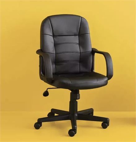 Office Chair Black Leather