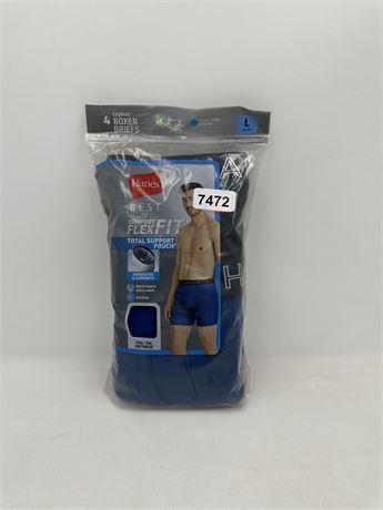 Hanes Tagless Boxer Briefs LARGE