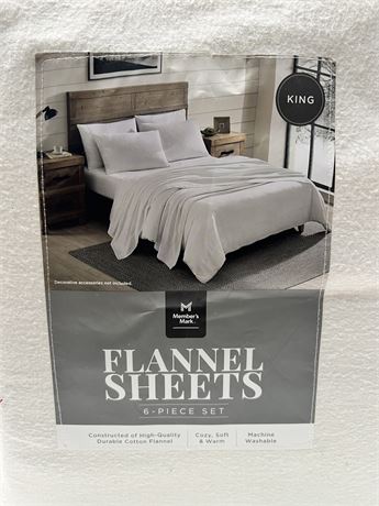 Flannel Sheets KING 🤴 6-Piece Set