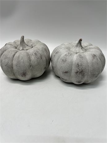 Set of Ceramic Pumpkins