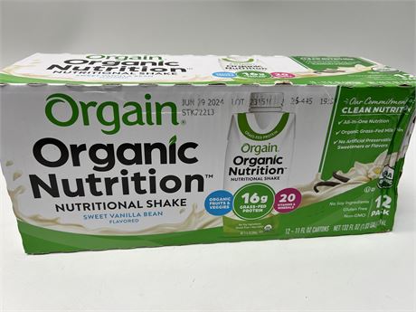 Orgain organic Nutrition Shakes