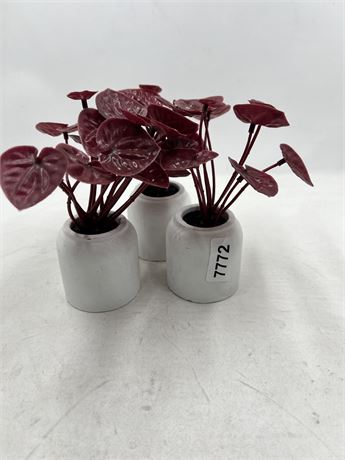 Set of 3 Faux Plants