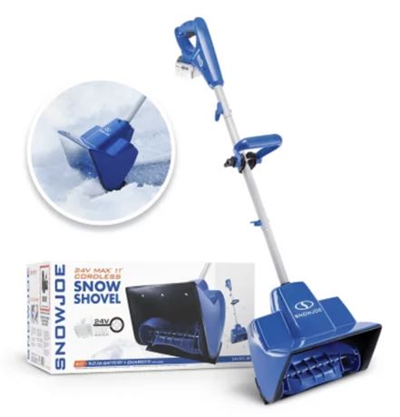 Snow Joe 24V Cordless 11" Snow Shovel Kit, 5.0-Ah Battery + Charger