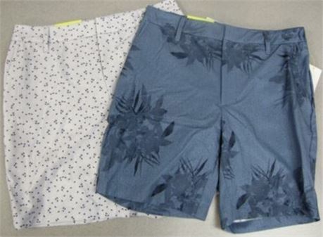 Case of 12 - Men's Cargo Golf Shorts Blue Floral/Gray Print - All in Motion
