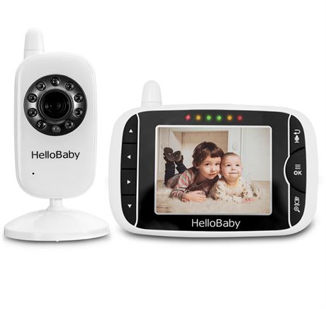 HelloBaby Monitor HB32 | Video Baby Monitors with Night Vision