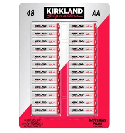 Kirkland Signature Alkaline AA Batteries
