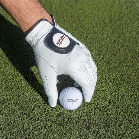 Kirkland Signature Leather Golf Glove, 4-pack- Small
